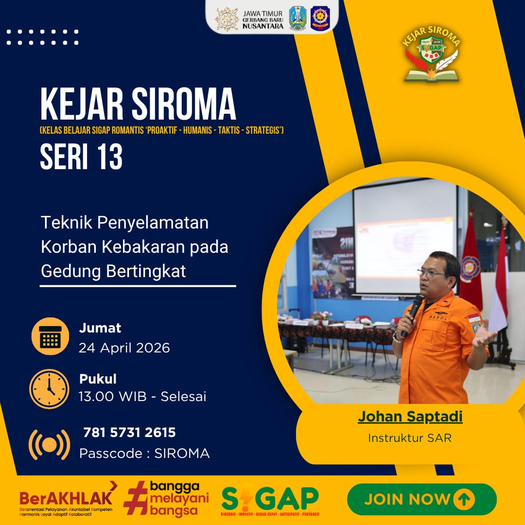 Kejarsiroma Seri 13: Teknik Penyelamatan Korban Kebakaran